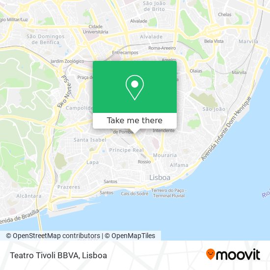 Teatro Tivoli BBVA mapa