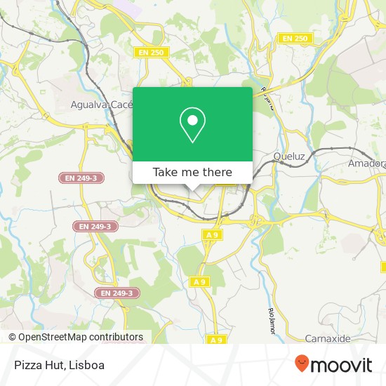 Pizza Hut mapa