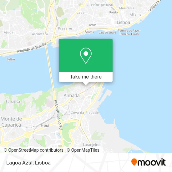 Lagoa Azul map