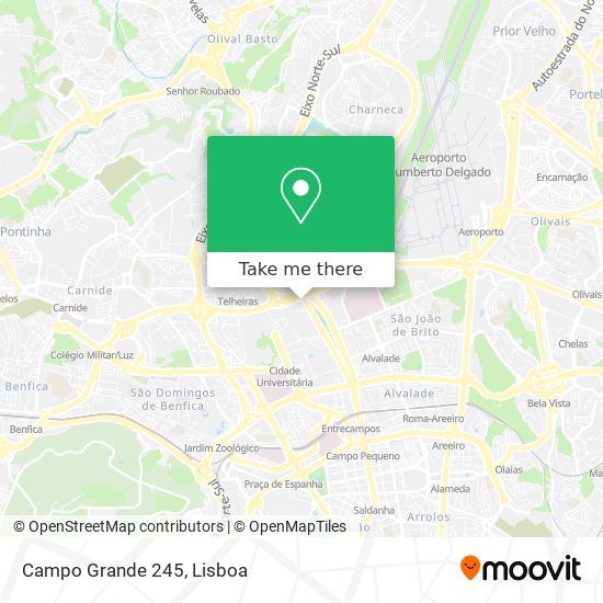 Campo Grande 245 map