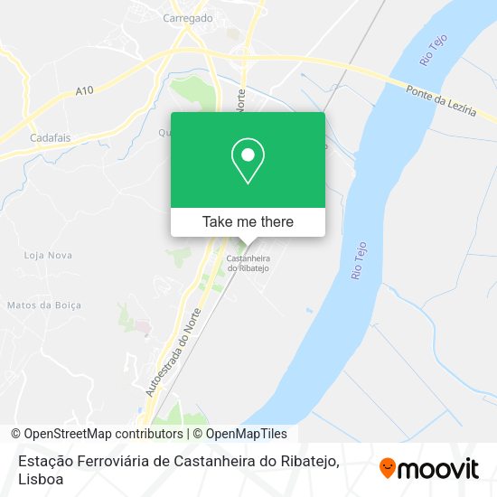 Estação Ferroviária de Castanheira do Ribatejo map