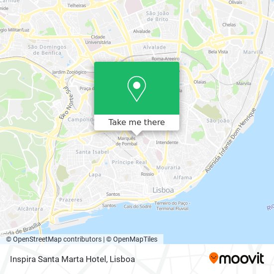 Inspira Santa Marta Hotel mapa