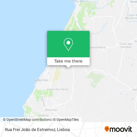 Rua Frei João de Estremoz map
