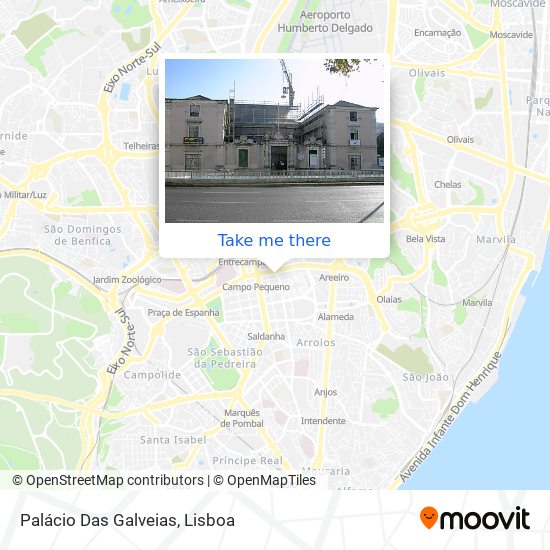 Palácio Das Galveias map