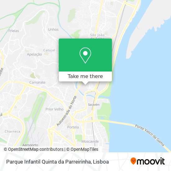 Parque Infantil Quinta da Parreirinha mapa