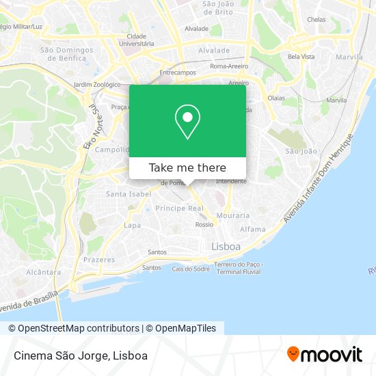 Cinema São Jorge map