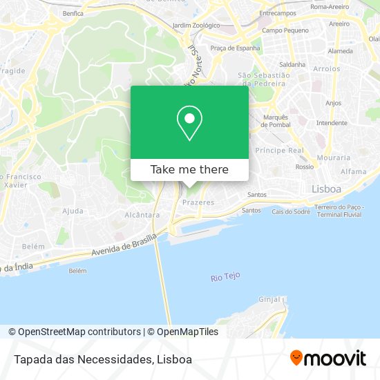 Tapada das Necessidades map