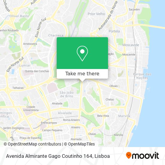 Avenida Almirante Gago Coutinho 164 map