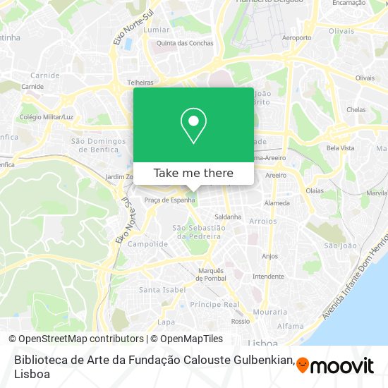 Biblioteca de Arte da Fundação Calouste Gulbenkian map