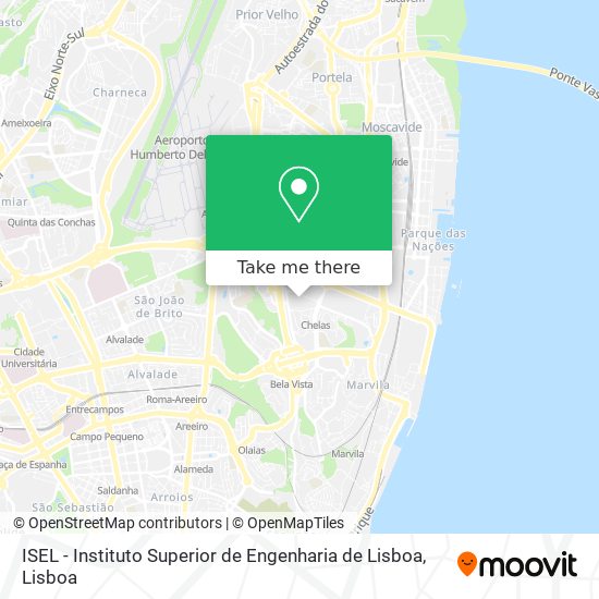 ISEL - Instituto Superior de Engenharia de Lisboa mapa