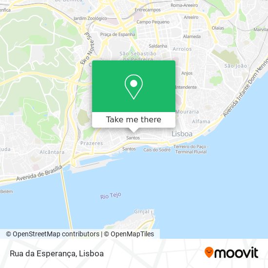 Rua da Esperança map