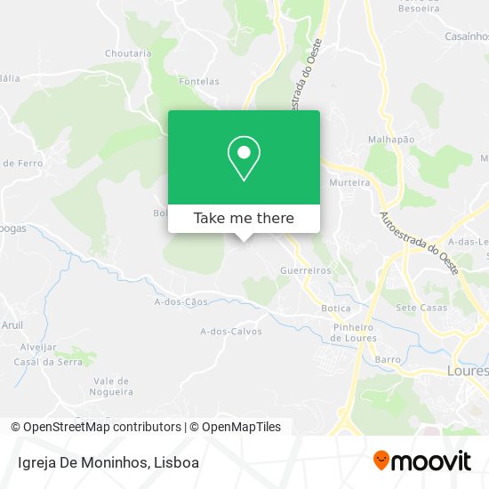 Igreja De Moninhos mapa