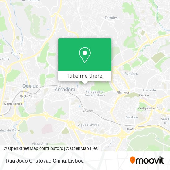 Rua João Cristóvão China map