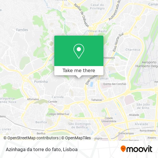 Azinhaga da torre do fato map