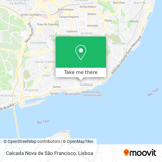 Calcada Nova de São Francisco map