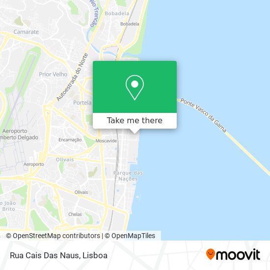Rua Cais Das Naus mapa