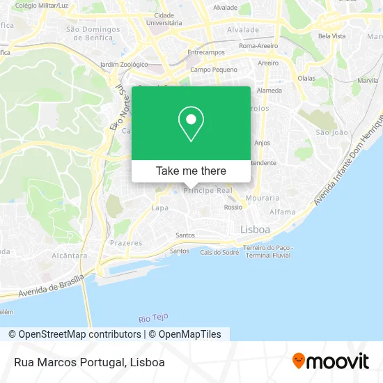 Rua Marcos Portugal map