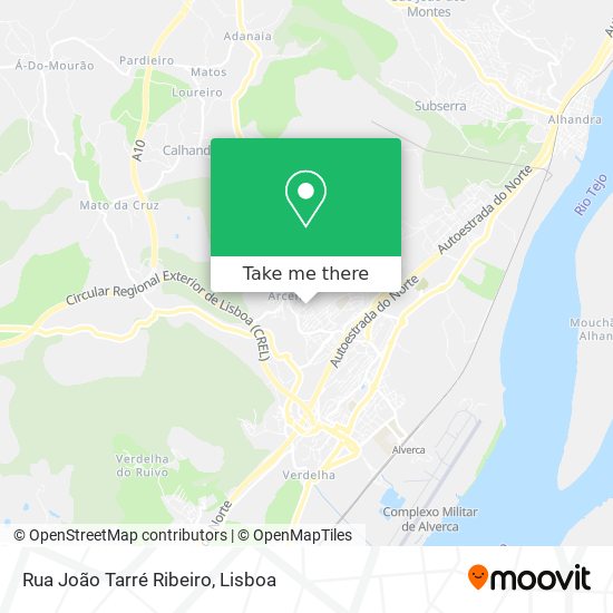 Rua João Tarré Ribeiro map