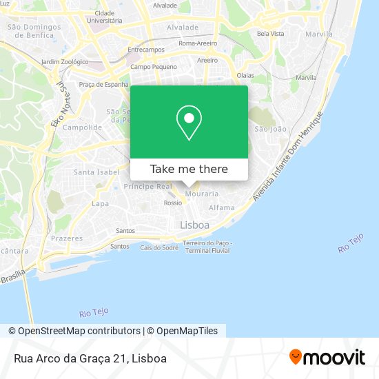 Rua Arco da Graça 21 mapa