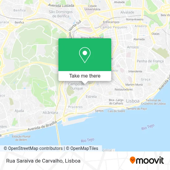 Rua Saraiva de Carvalho map