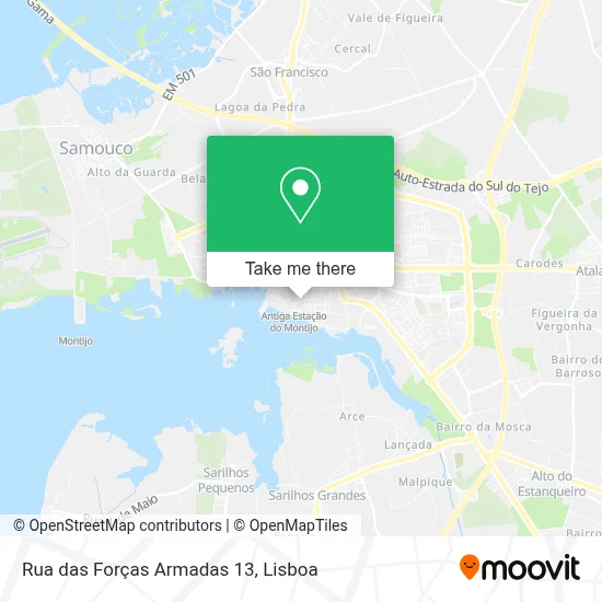 Rua das Forças Armadas 13 map