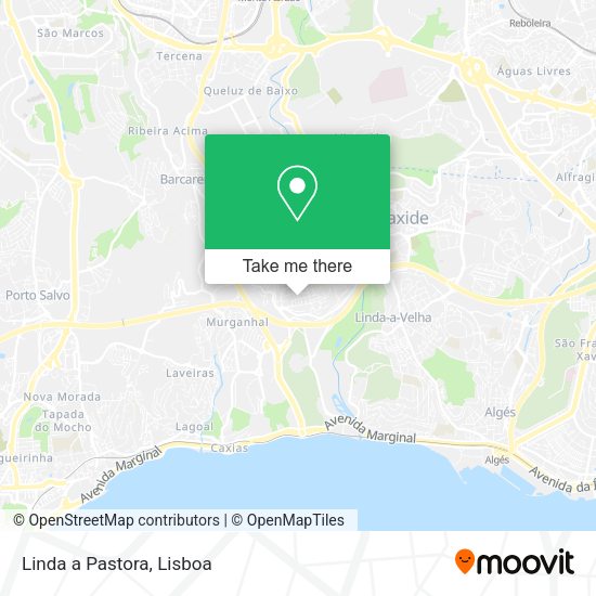 Linda a Pastora mapa