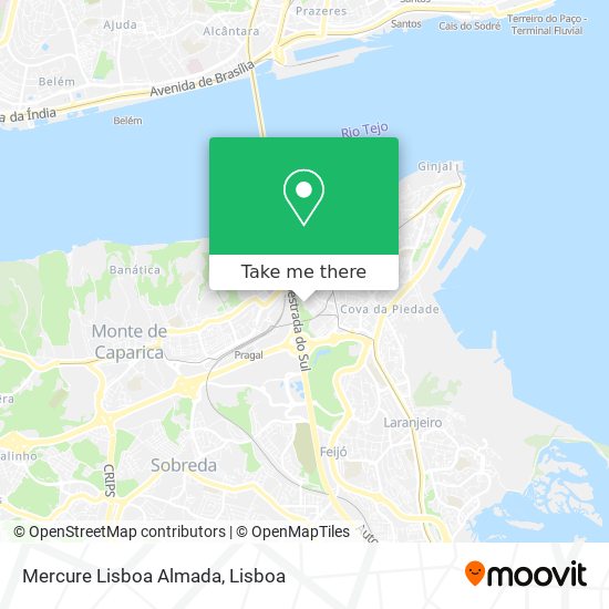 Mercure Lisboa Almada map