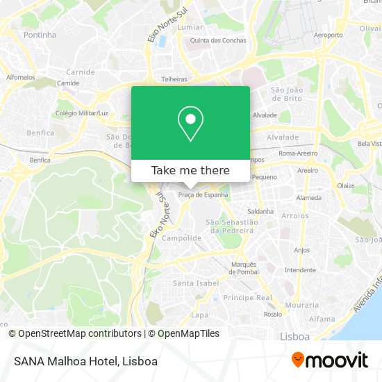 SANA Malhoa Hotel map