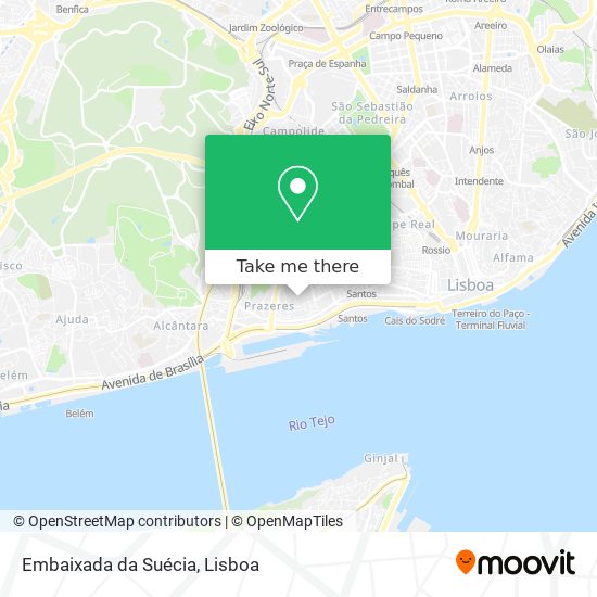 Embaixada da Suécia map