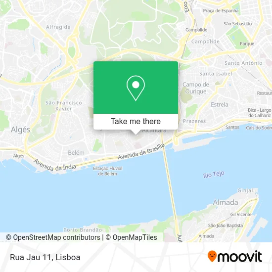 Rua Jau 11 map