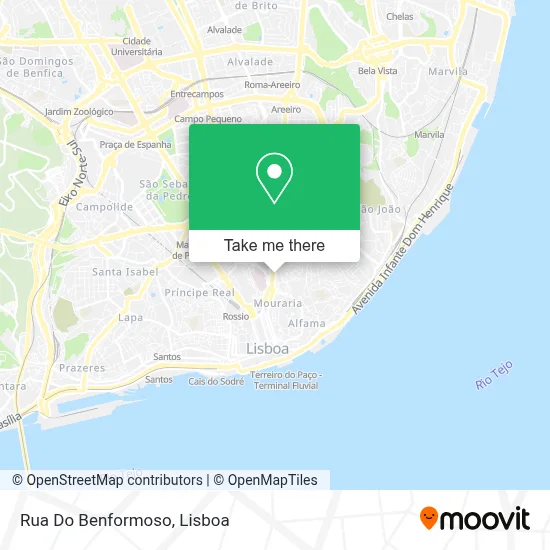 Rua Do Benformoso mapa