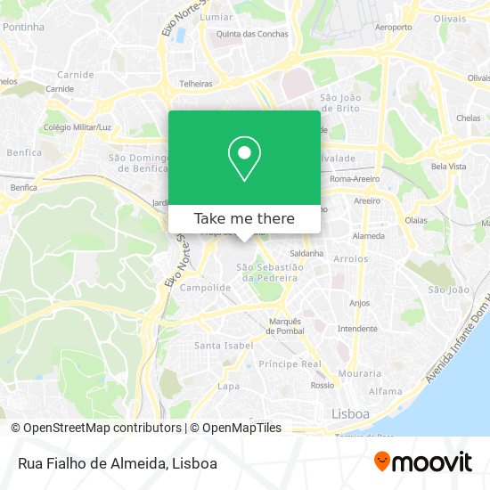 Rua Fialho de Almeida map