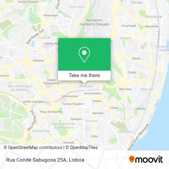 Rua Conde Sabugosa 25A map