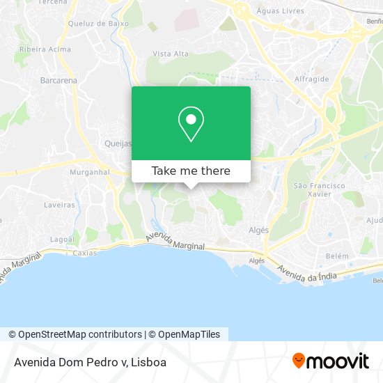 Avenida Dom Pedro v mapa