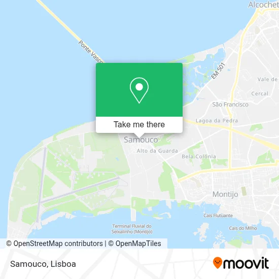 Samouco map