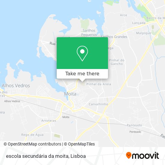 escola secundária da moita map