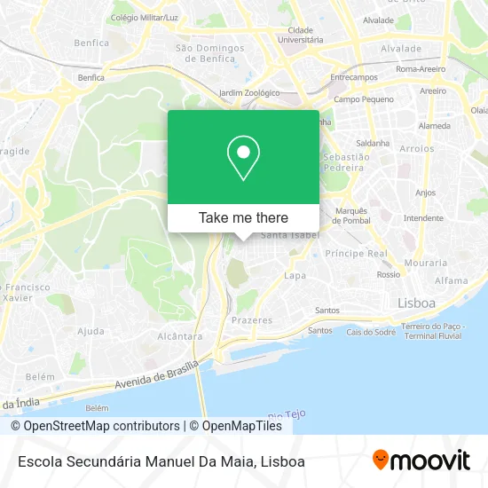 Escola Secundária Manuel Da Maia map