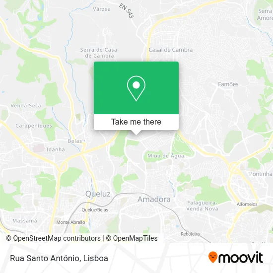 Rua Santo António map