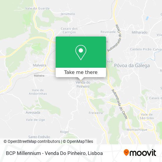 BCP Millennium - Venda Do Pinheiro map