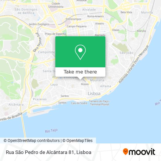 Rua São Pedro de Alcântara 81 map