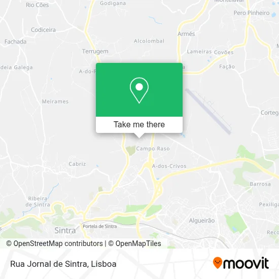 Rua Jornal de Sintra map