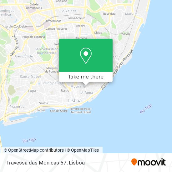 Travessa das Mónicas 57 map