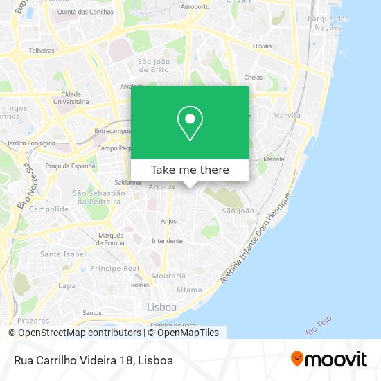 Rua Carrilho Videira 18 map