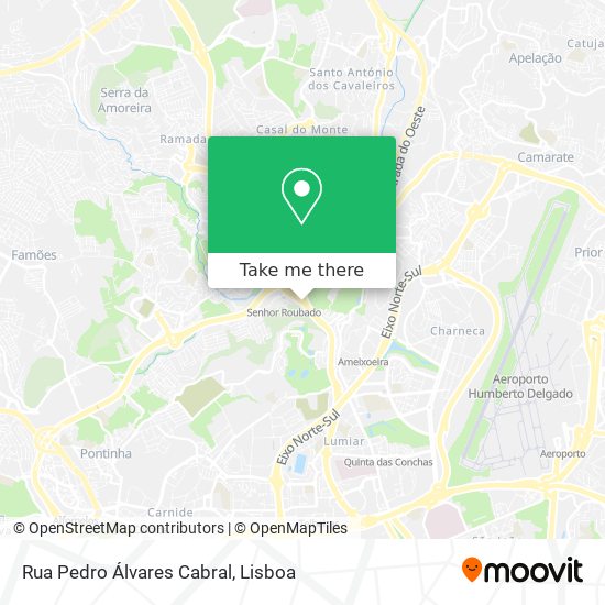 Rua Pedro Álvares Cabral mapa