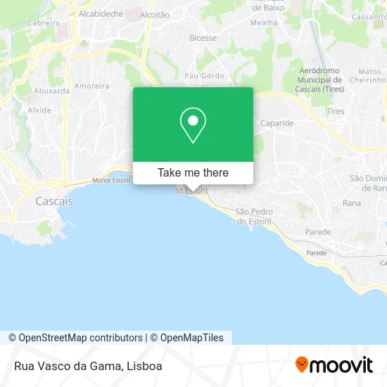 Rua Vasco da Gama map