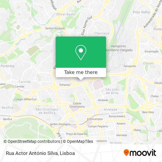 Rua Actor António Silva map