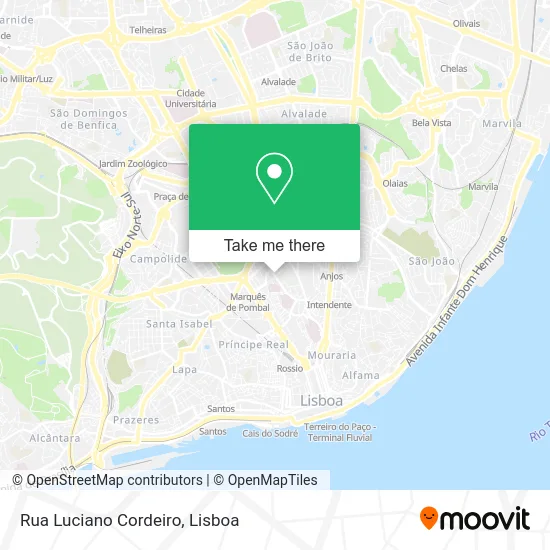 Rua Luciano Cordeiro map