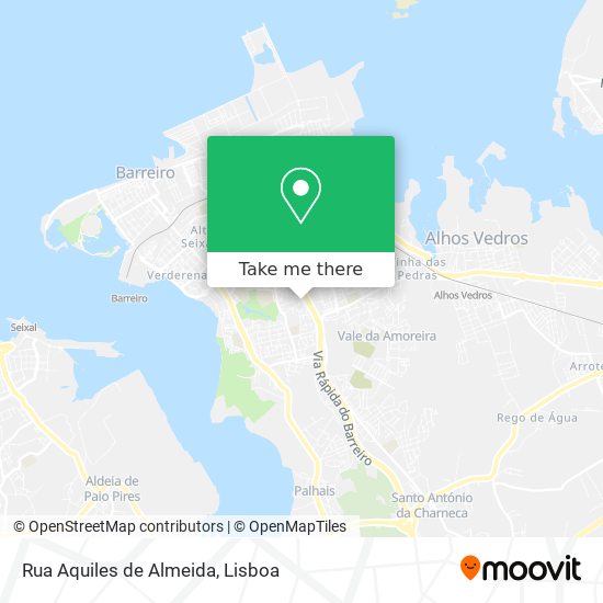 Rua Aquiles de Almeida mapa
