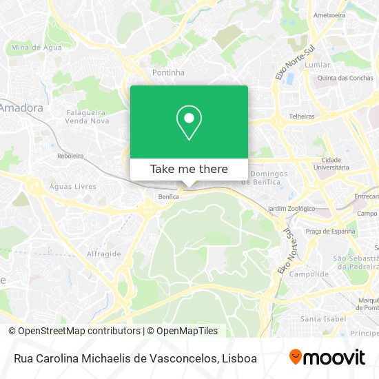 Rua Carolina Michaelis de Vasconcelos mapa