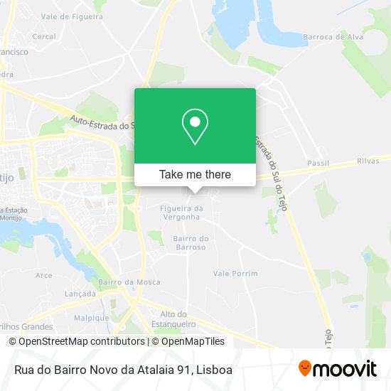 Rua do Bairro Novo da Atalaia 91 map